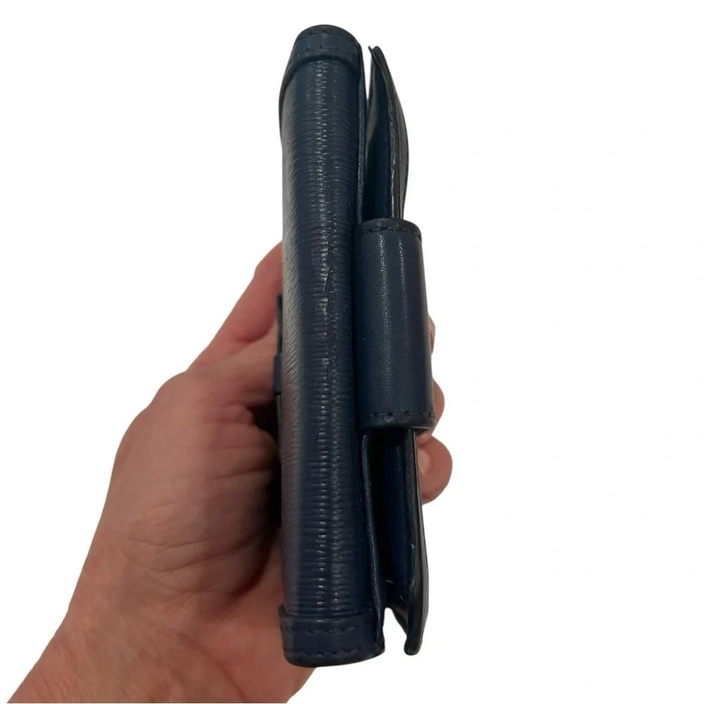 PRADA | Diagramme Leather Wallet | Navy Blue